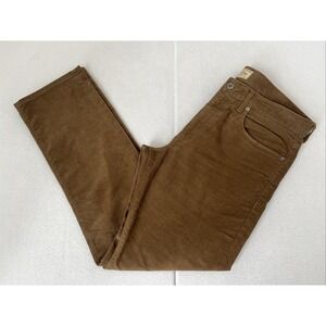 J Crew 770 Pants Mens 32x30 (Fits 33x30) Brown Corduroy Thin Wall Straight Fit